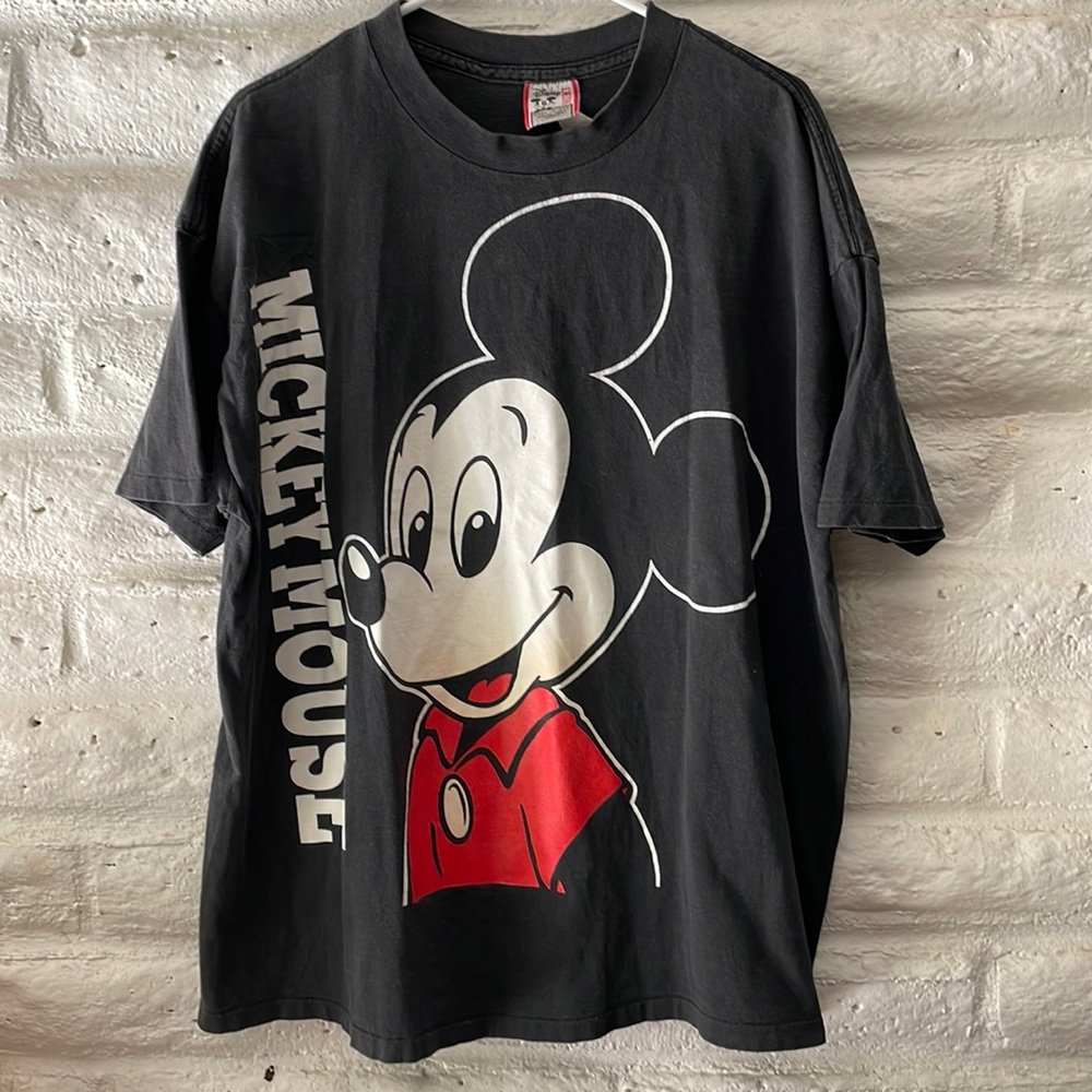 Disney Designs Mickey Mouse Vintage Double Sided T-Shirt